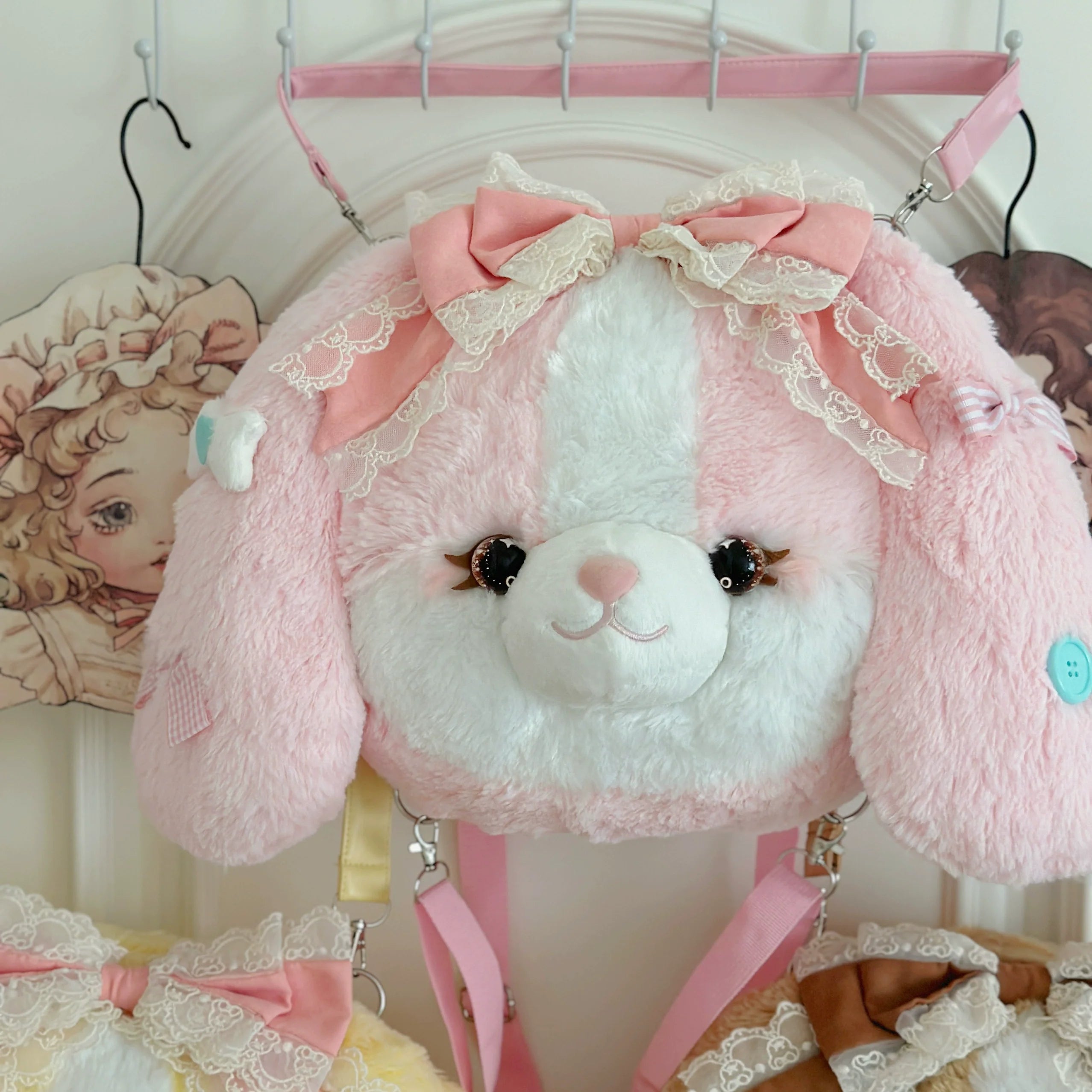 Pakcoco - Kawaii Lolita Bag, Plush Backpack - image 12