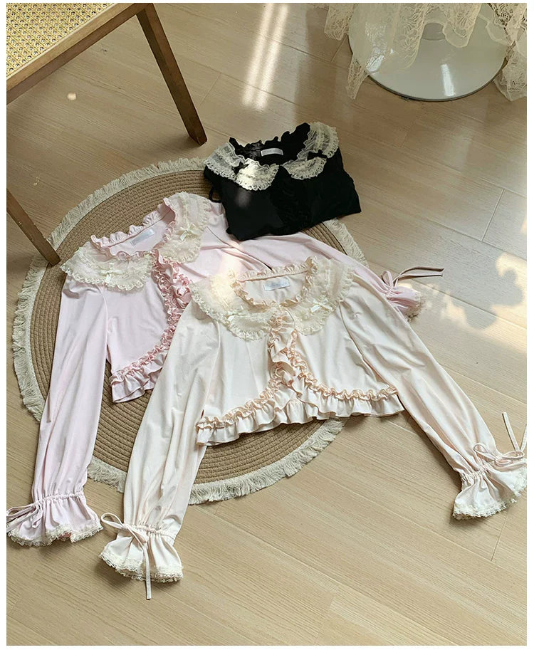 Half Summer - Sweet Lolita Sun Protection Bolero, Lace & Bow - image 7