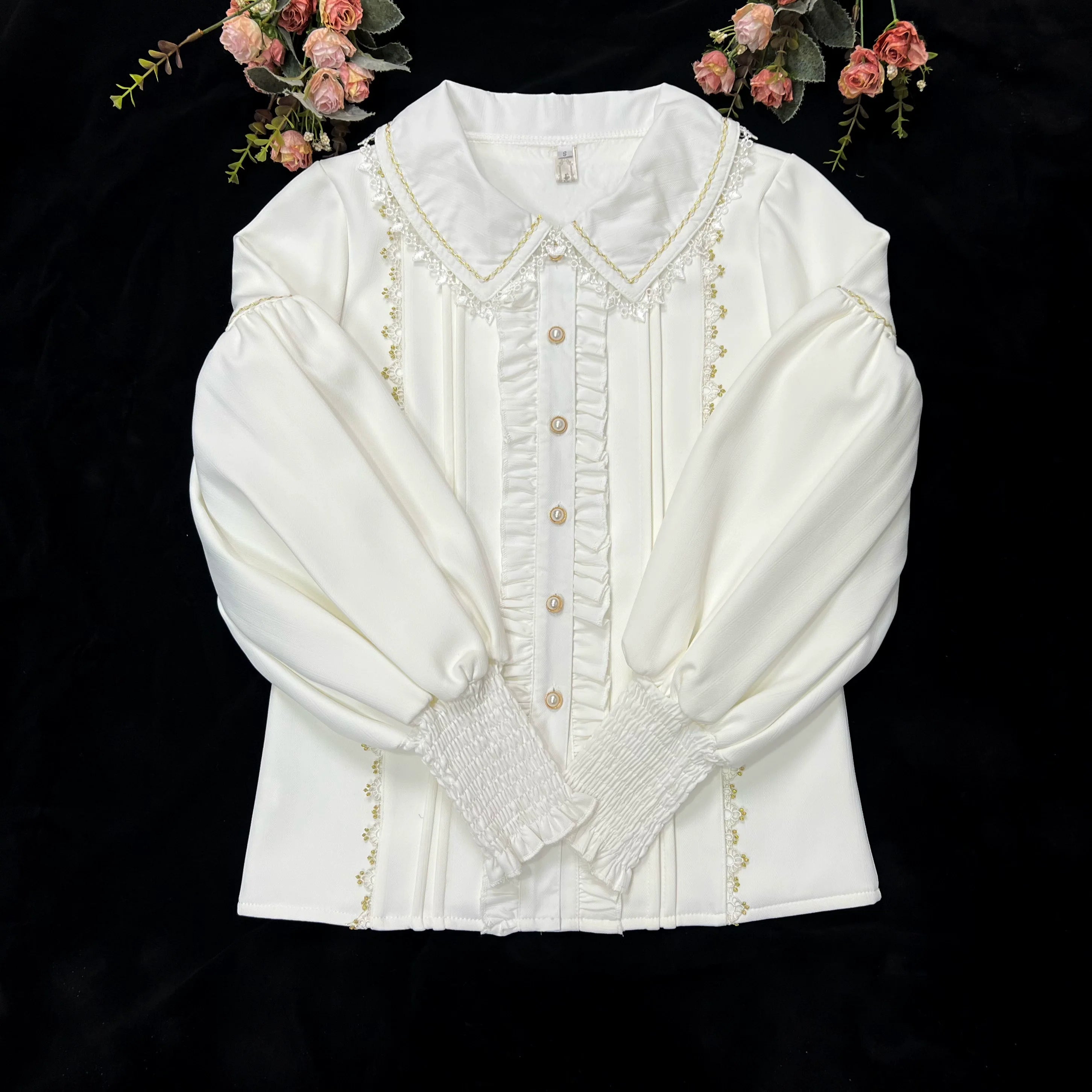The Heart of the Rose - Elegant Retro Lolita Skirt High Waist SK Blouse - image 24