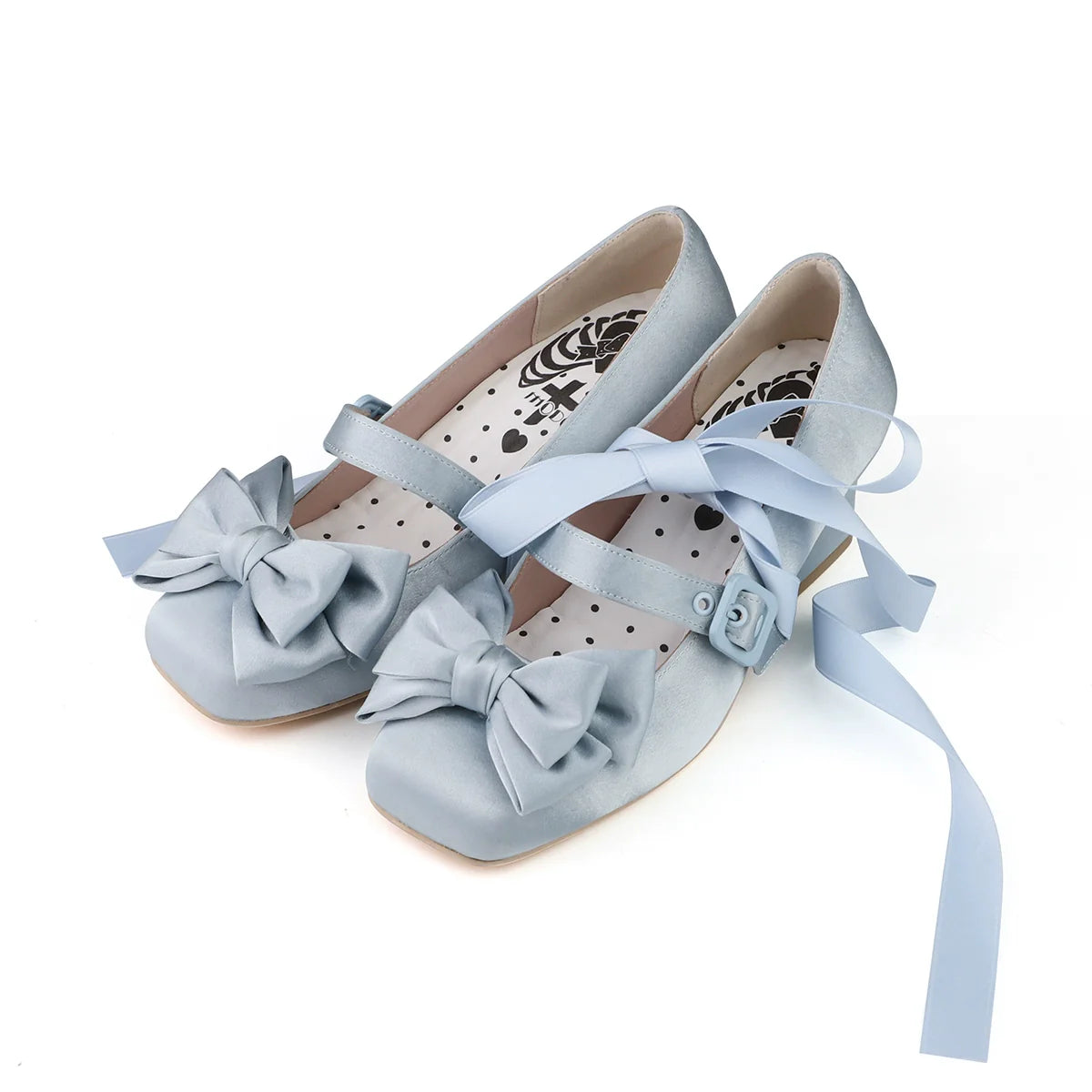 Sisi Elegant Satin Square-Toe Lolita Shoes - image 16
