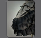 Striped Cross - Gothic Coordinated Lolita Set, Adjustable Blouse & Skirt - image 27