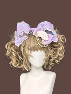 Sleepy Bear - Kawaii Lolita Bear and Star Printed Dress and Accessories - image 33
