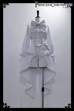 Rabbit Theater White Moonlight - Ouji Lolita Shorts Set, Rabbit Hat - image 22