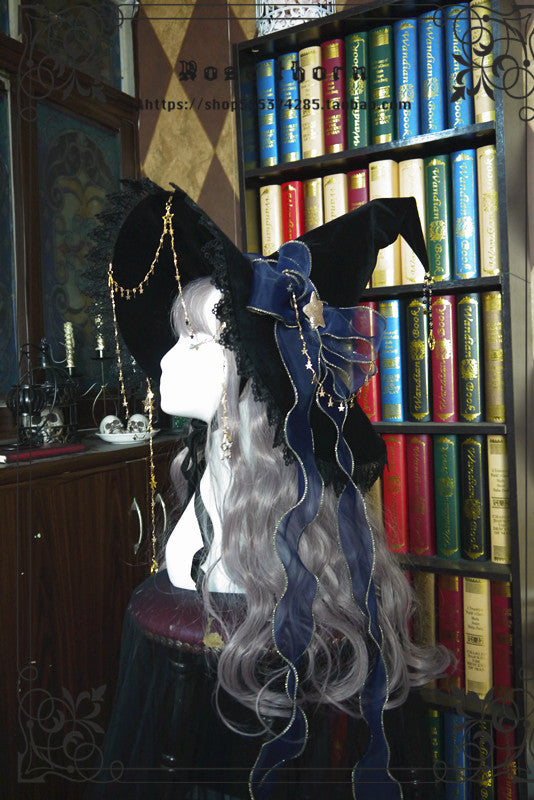 Twinkle Veil Lolita Halloween Witch Hat - image 16