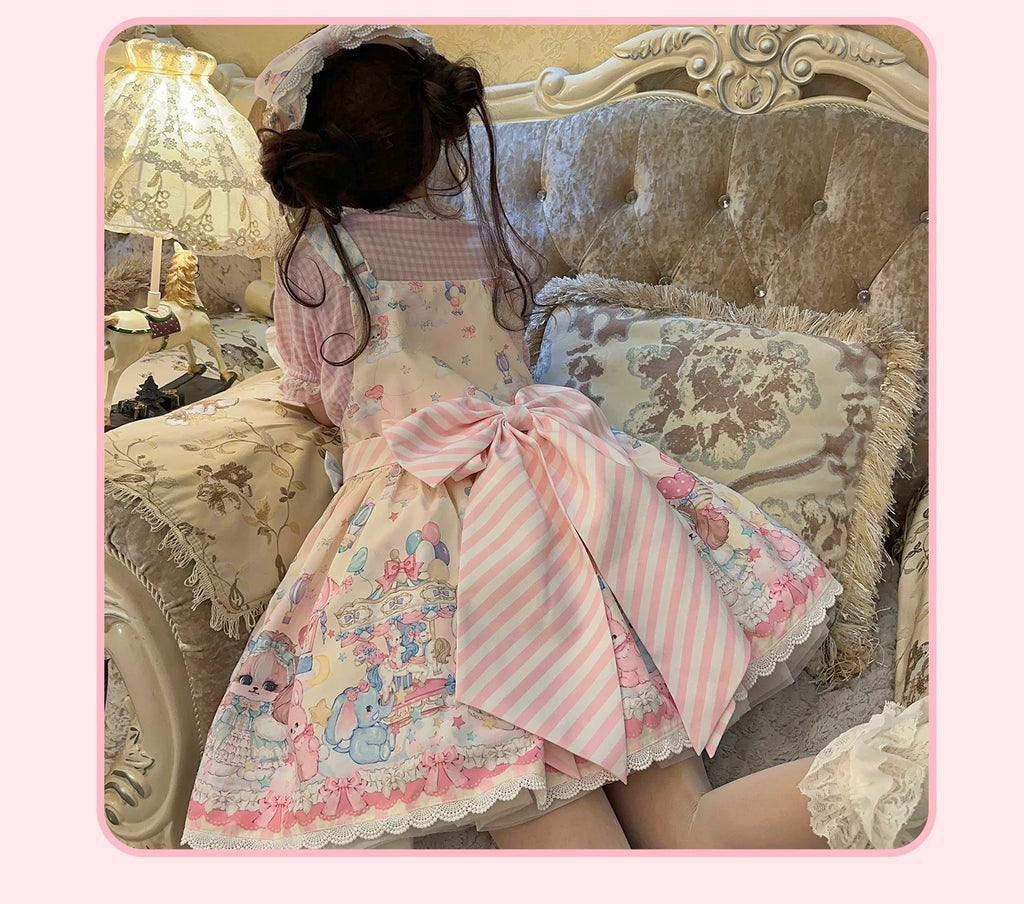 Puppy Parks - Sweet Lolita Kawaii Puppy Lolita Salopette - image 14