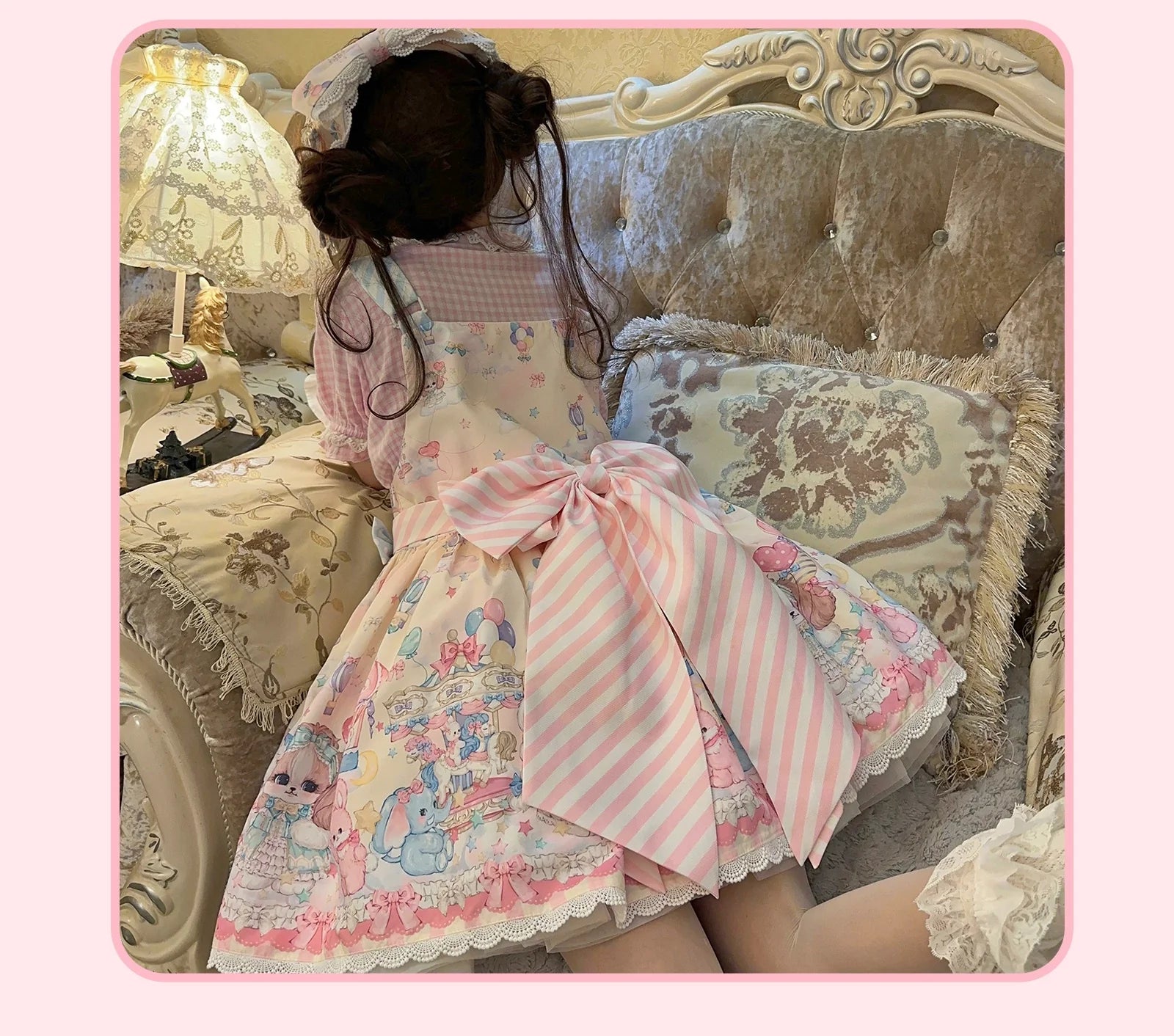 Puppy Parks - Sweet Lolita Kawaii Puppy Lolita Salopette - image 14