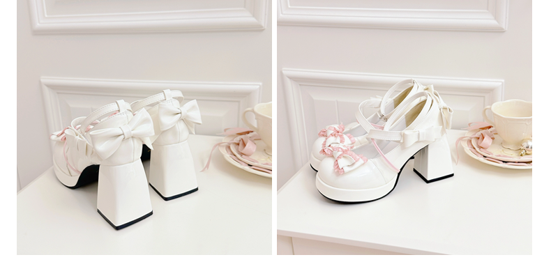 Girly Heart - Sweet Lolita Chunky Heels Shoes - Dreamy Bows - image 29