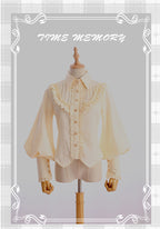 Elegant Lolita Slim Fit Mutton Sleeve Blouse - image 26