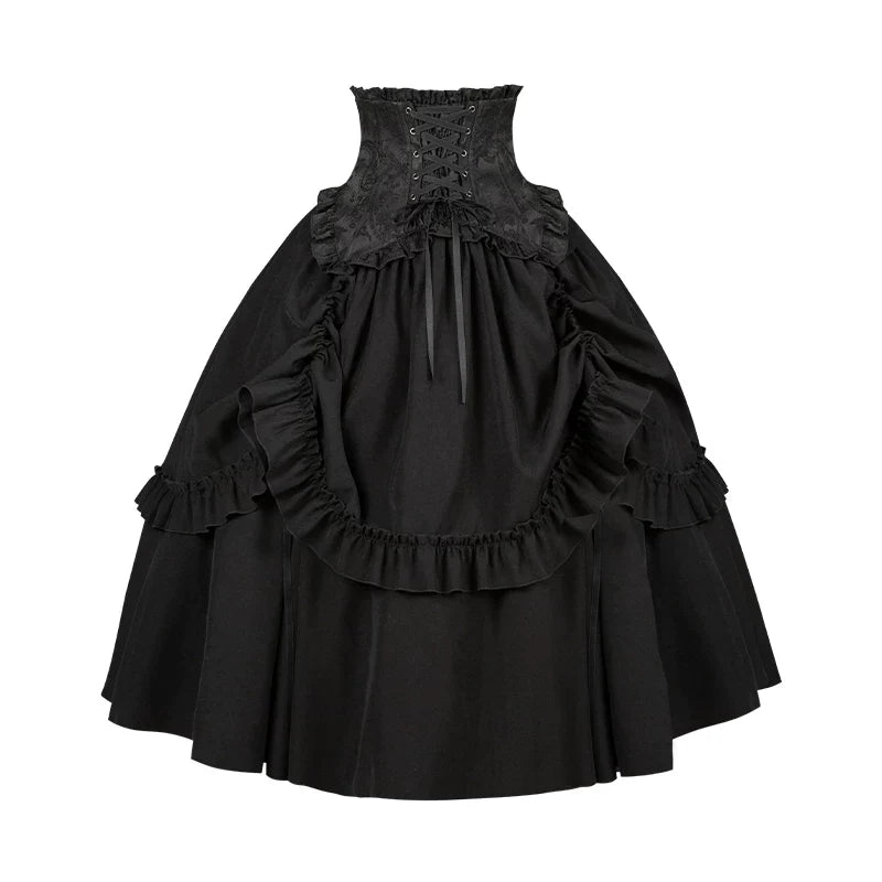 Blake - Boning Gothic Lolita Mermaid Skirt, Lifted-hem SK and Accessories - image 25