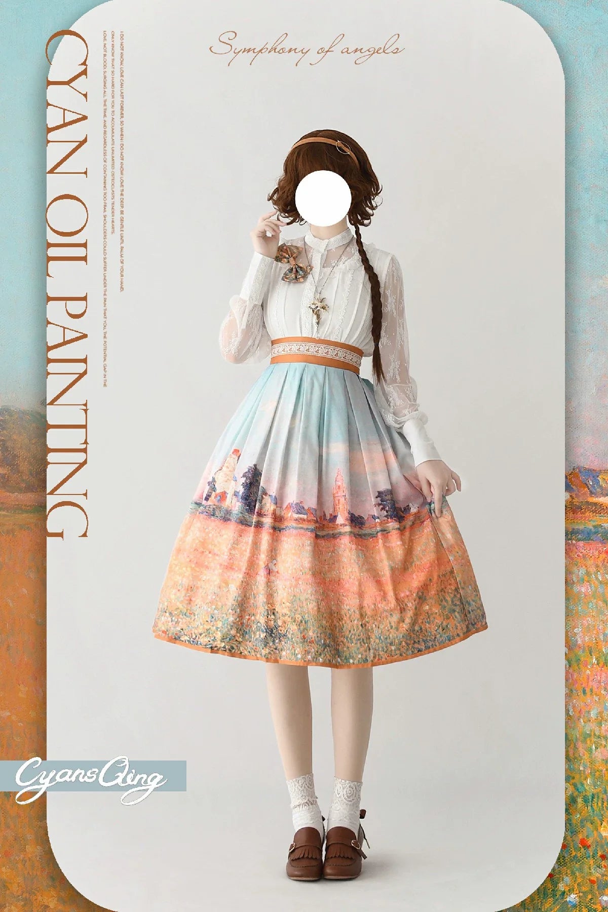 Oil Painting Collection - Elegant Lolita Skirt Printed SK - image 8