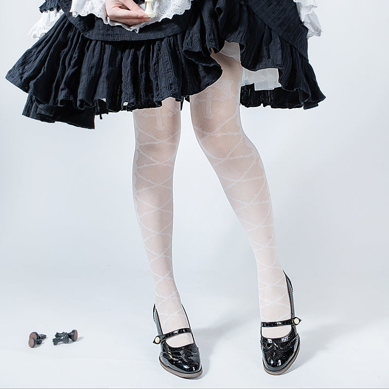 Thorn Kiss - Lolita Thigh Stockings Lolita Pantyhose - image 4