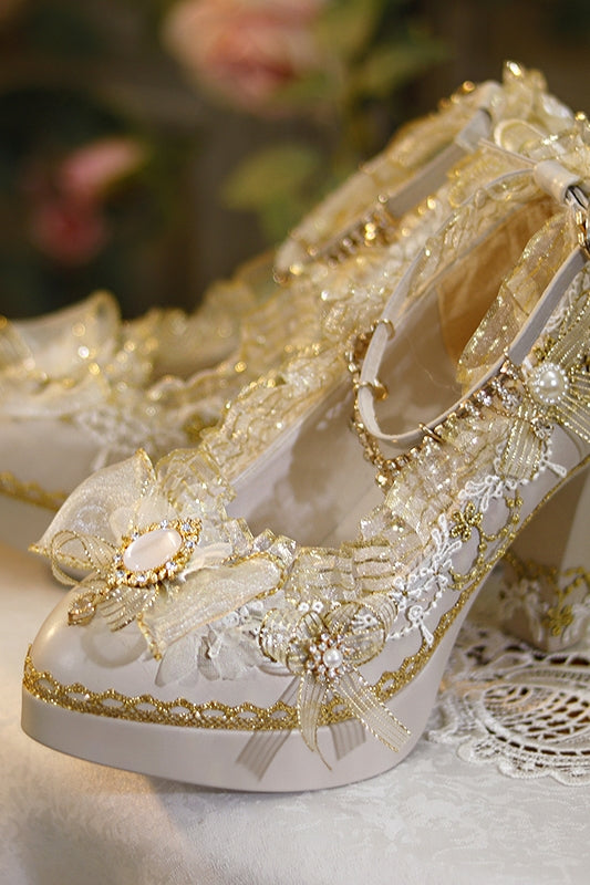 Handmade Luxuriant Tea Party Lolita Shoes - image 5
