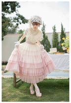 True Vow Embroidered Classic Lolita Dress with Layered Gradient Hem and Accessories - image 17