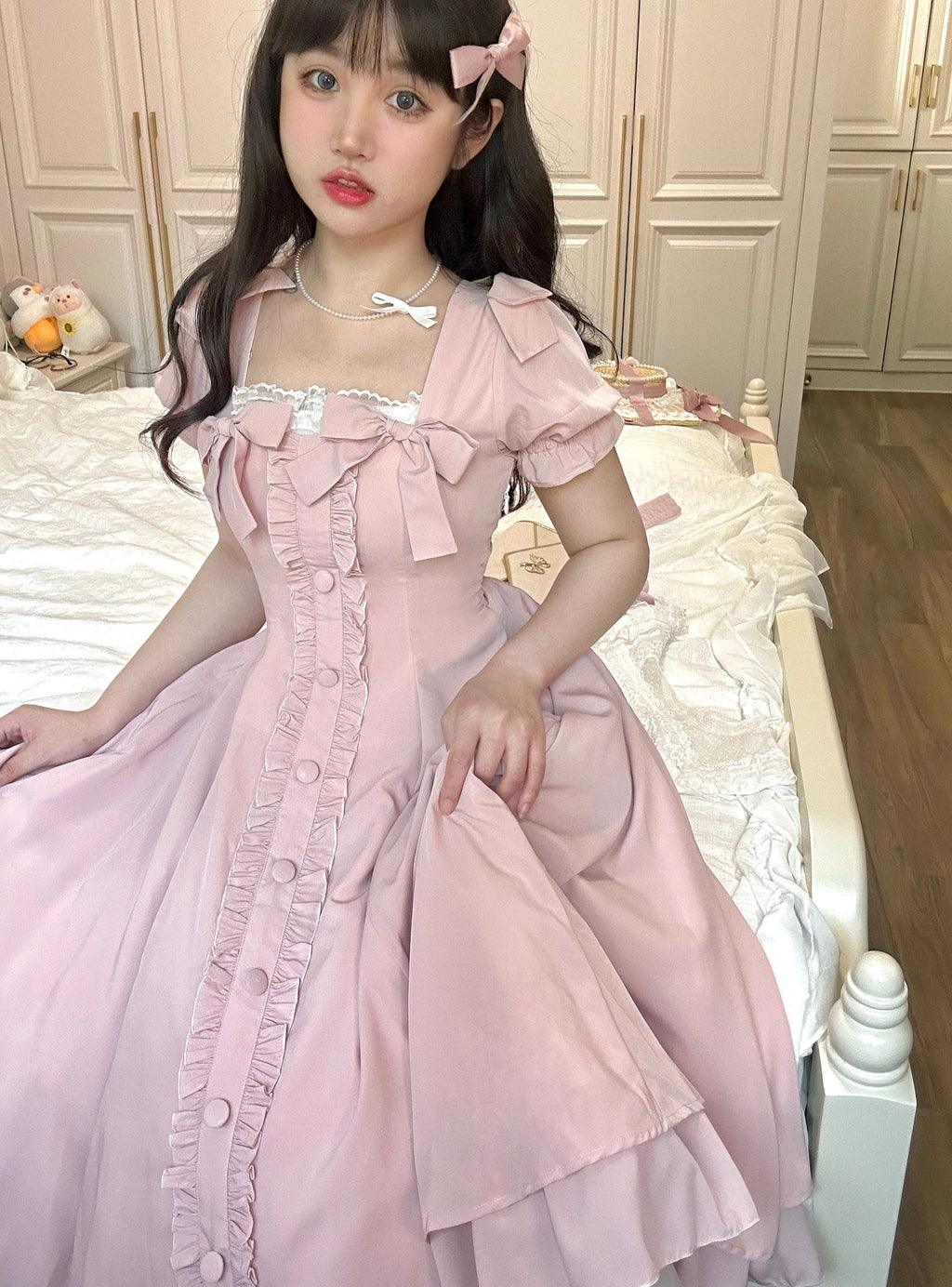 Long Version - Elegant Vintage Lolita OP - image 4