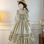 Green Fairy Tales Classic Plaid Plus Size Lolita JSK Dress - image 1