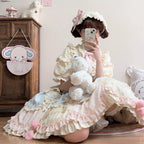 Dreamy Macaron - Sweet Lolita JSK Dress Solid Color Shirt - image 4