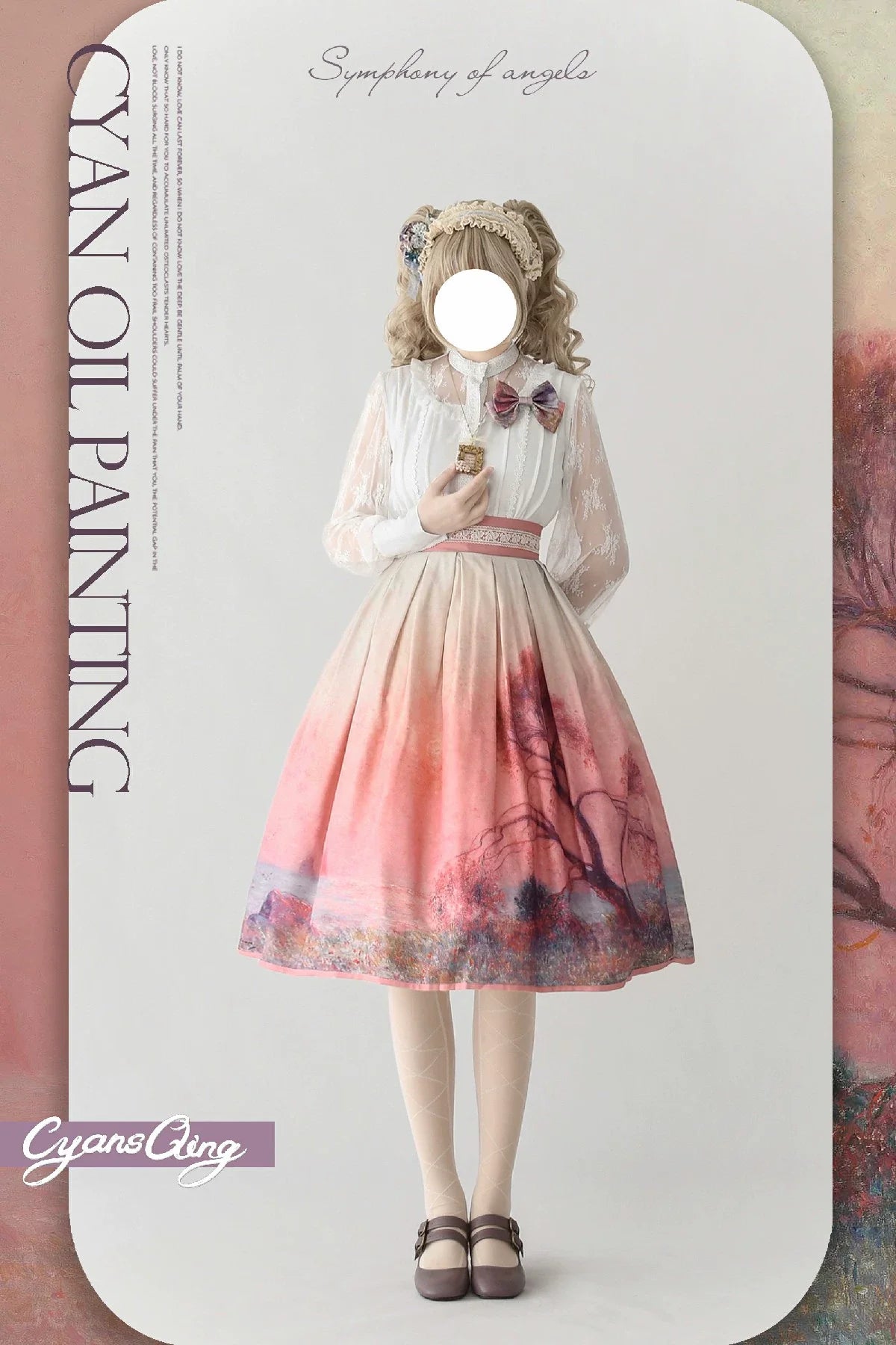 Oil Painting Collection - Elegant Lolita Skirt Printed SK - image 1