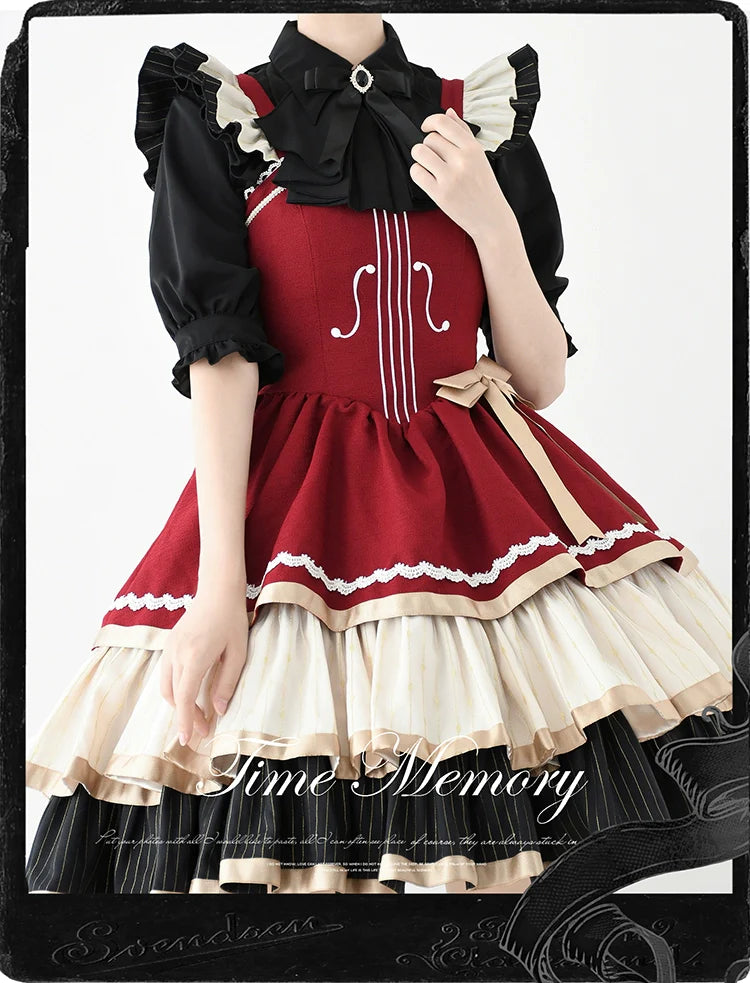 Earl Girl - Chiffon Classic Lolita Shirt, Mid-Length Mutton Sleeves - image 12