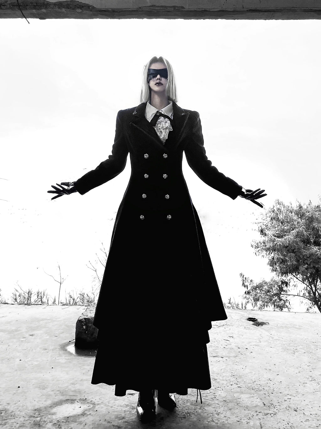Downfall Dawn - Gothic Double-Breasted Lolita Coat - image 1