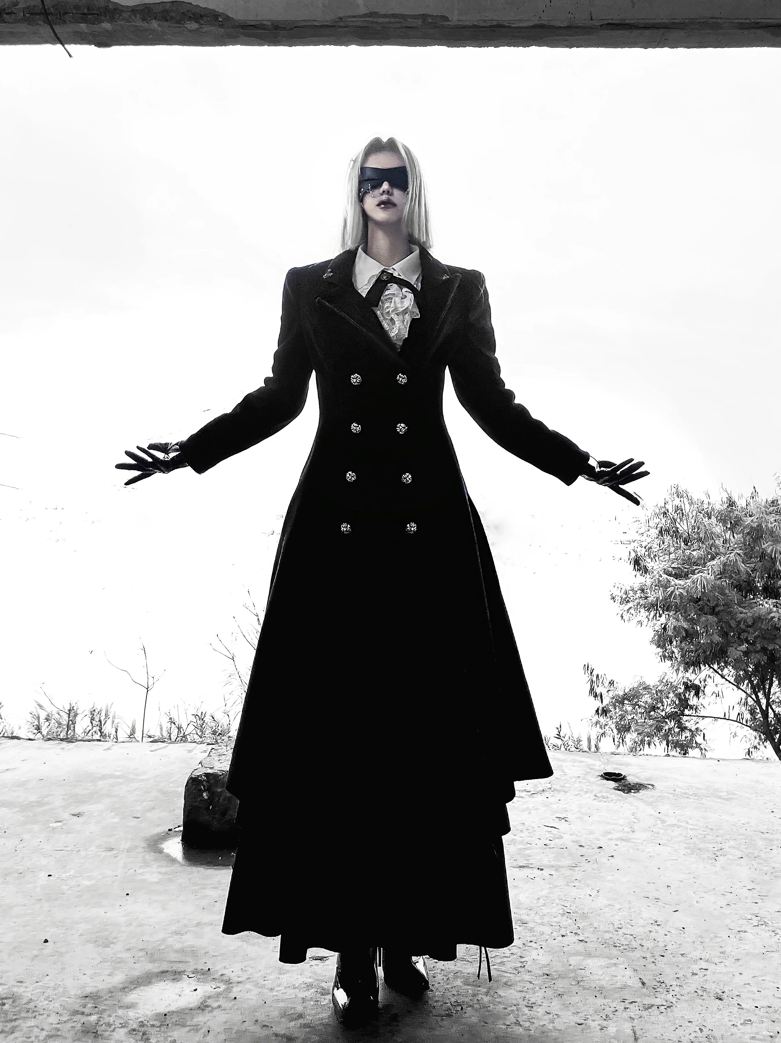Downfall Dawn - Gothic Double-Breasted Lolita Coat - image 1