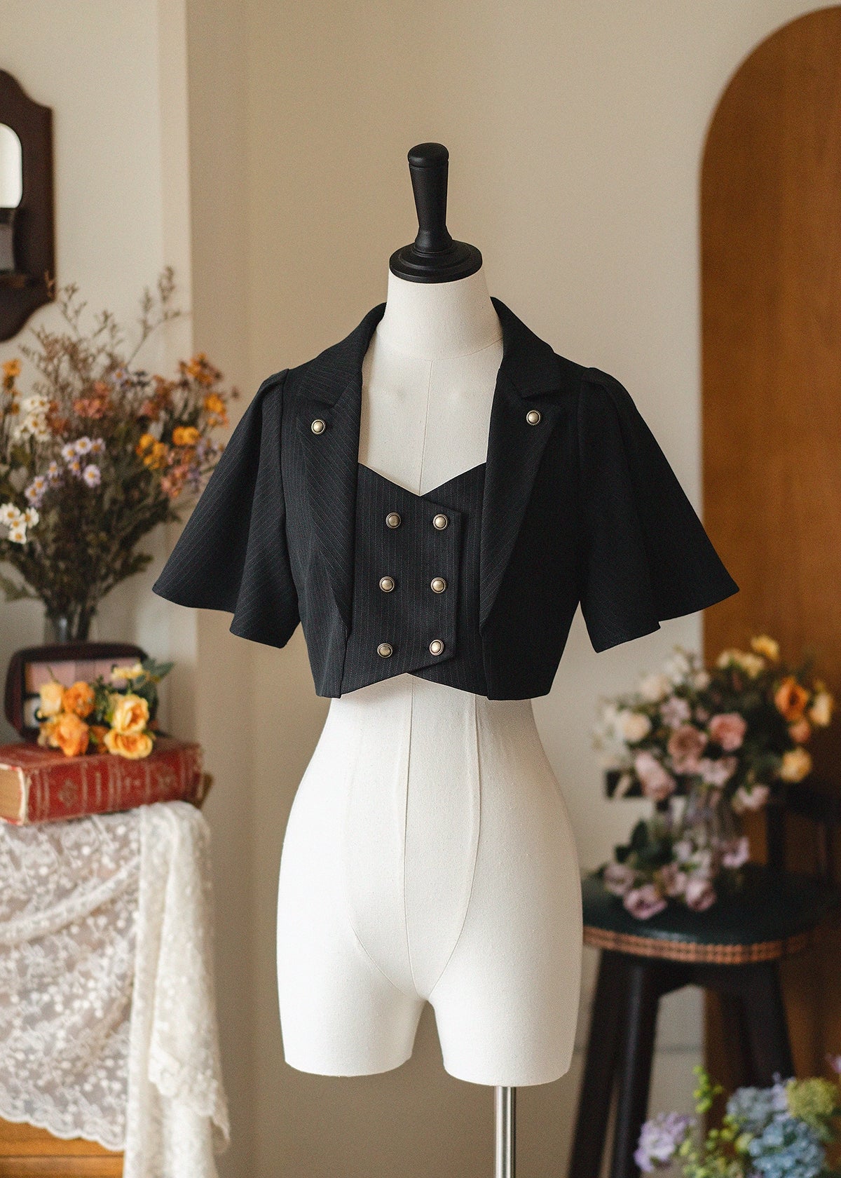 Forest Stationery - Classic Lolita SK Suit with Shirt and Coat - image 49