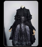 Bone-Eroded Butterfly - Gothic Lolita JSK & SK Set - image 5