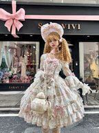 Candlelight Sonata - Sweet Lolita Long-Sleeve OP Dress - image 6
