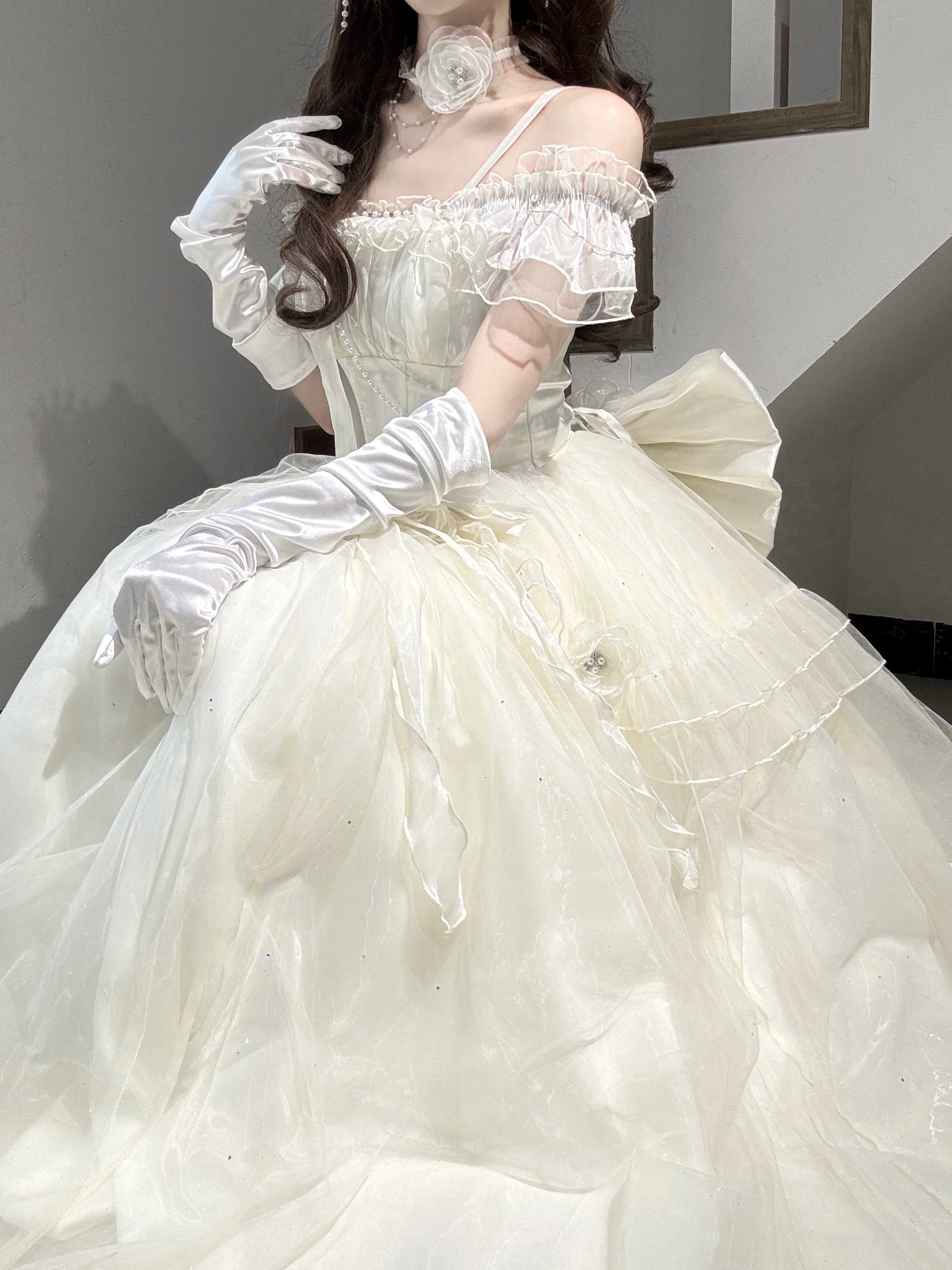 Milky Way - Brilliant Princess Lolita Prom Dress Multicolors Long Dress - image 11