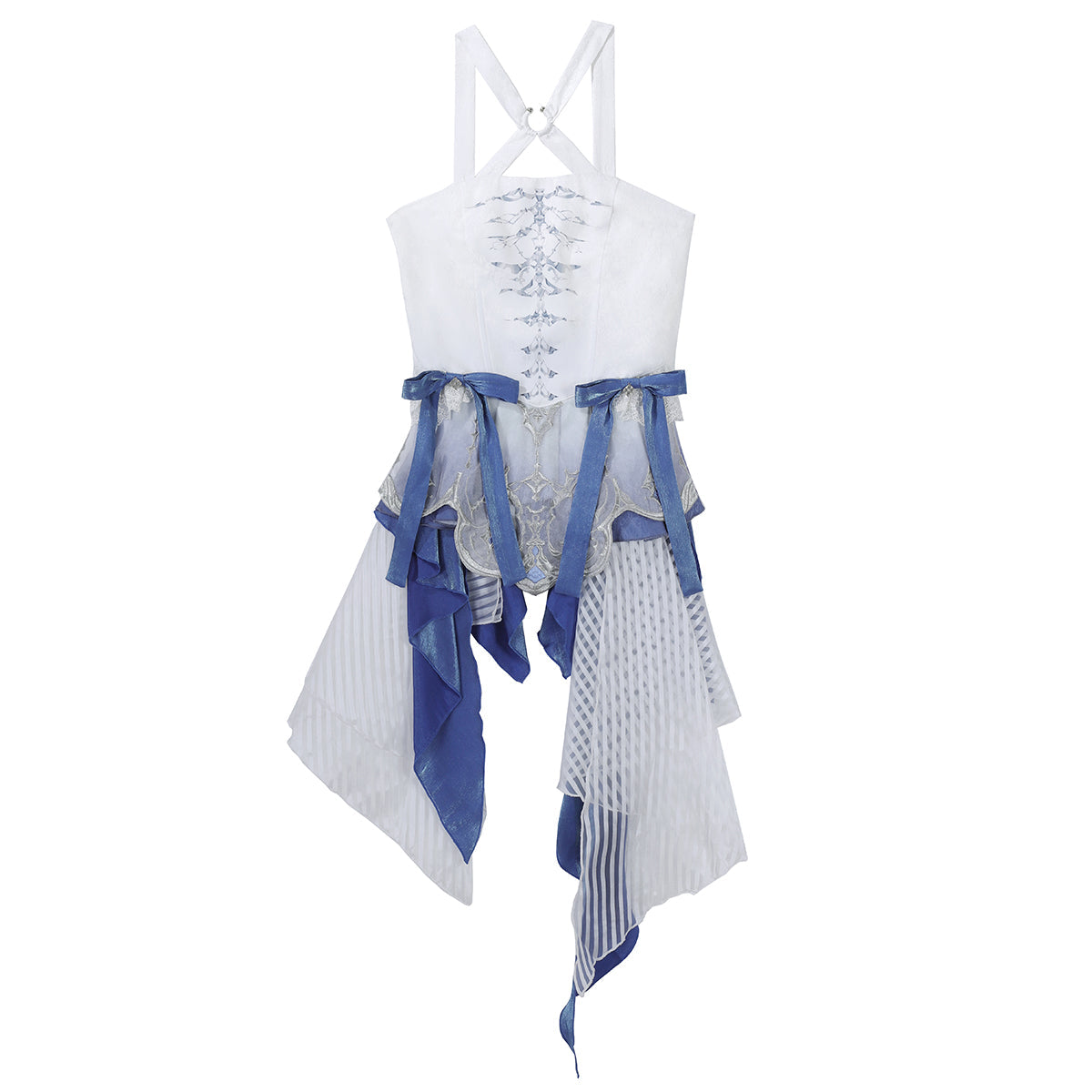 Blue Dragon Bone Ouji Lolita Shorts Suit with Trailing - image 17