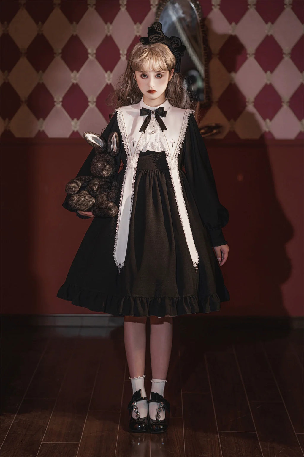Black Nun - Gothic Lolita OP Dress - image 19