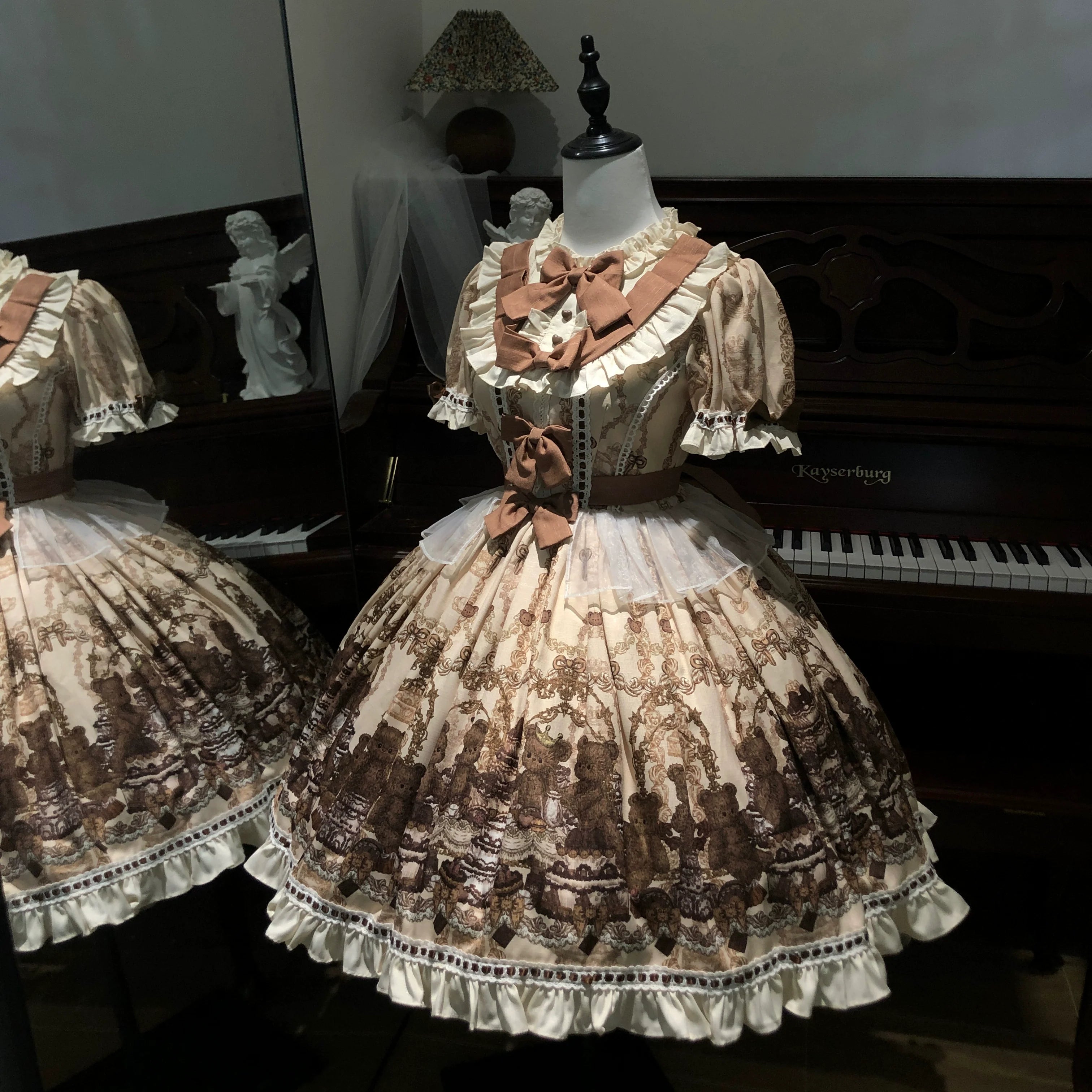 Old School Lolita Printed OP, Zipper Closure - image 6
