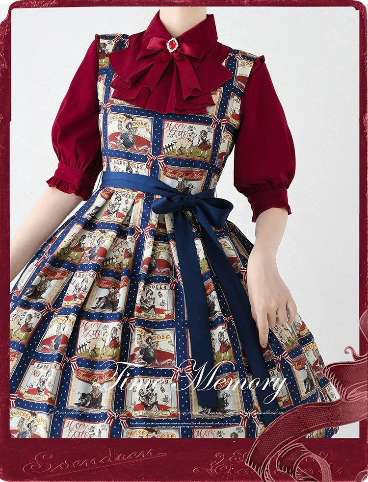 Earl Girl - Chiffon Classic Lolita Shirt, Mid-Length Mutton Sleeves - image 14