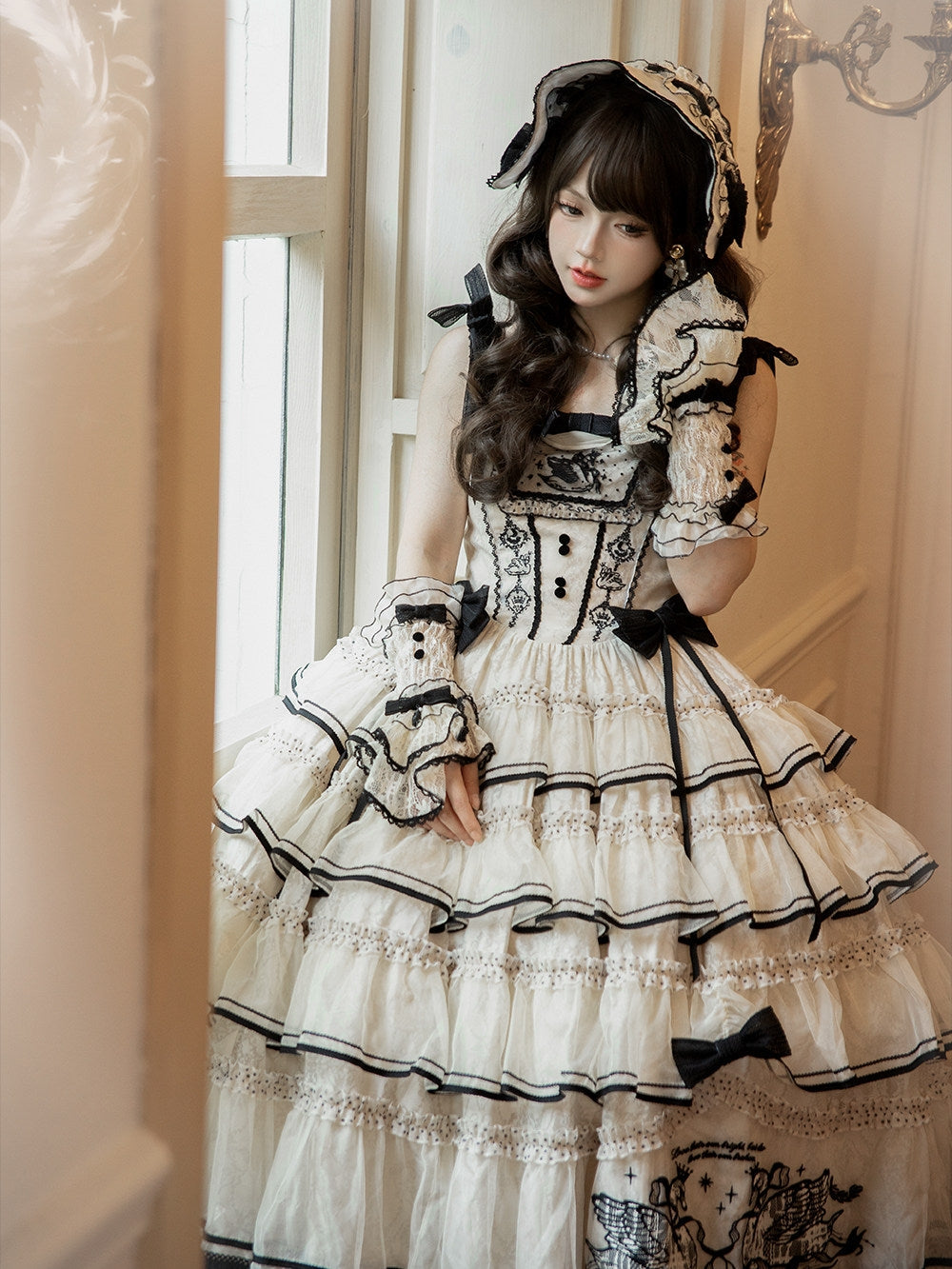 Unnamed Swan Classic Lolita JSK Dress Set - image 22