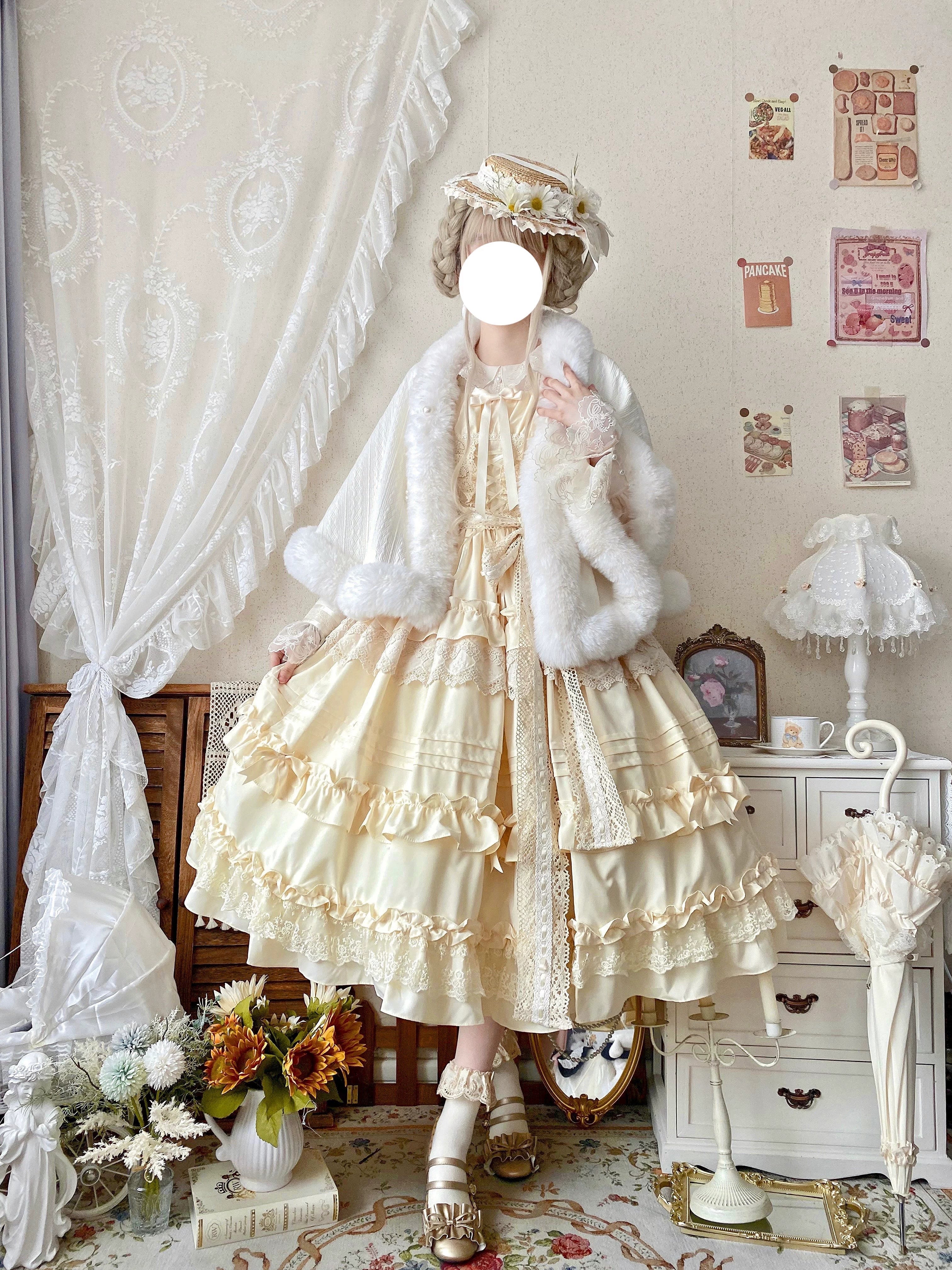 Lilianne Elegant Lolita Ruffled Hem JSK Dress - image 7