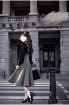 Serena - Elegant Woolen Lolita JSK Dress Set - image 12
