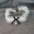 Kawaii Lolita Lace and Bell Choker - image 1
