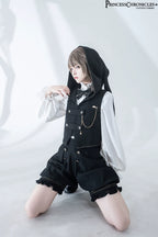 Desperate Bunny - Ouji Lolita Vest Shorts Set - image 26