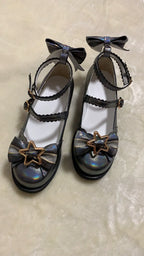 Dreamy Starry - Sweet Lolita Shoes Low Heel Bow Shoes - image 14