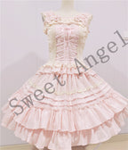 Balletcore Sweet Lolita Pink Dress Set - image 8
