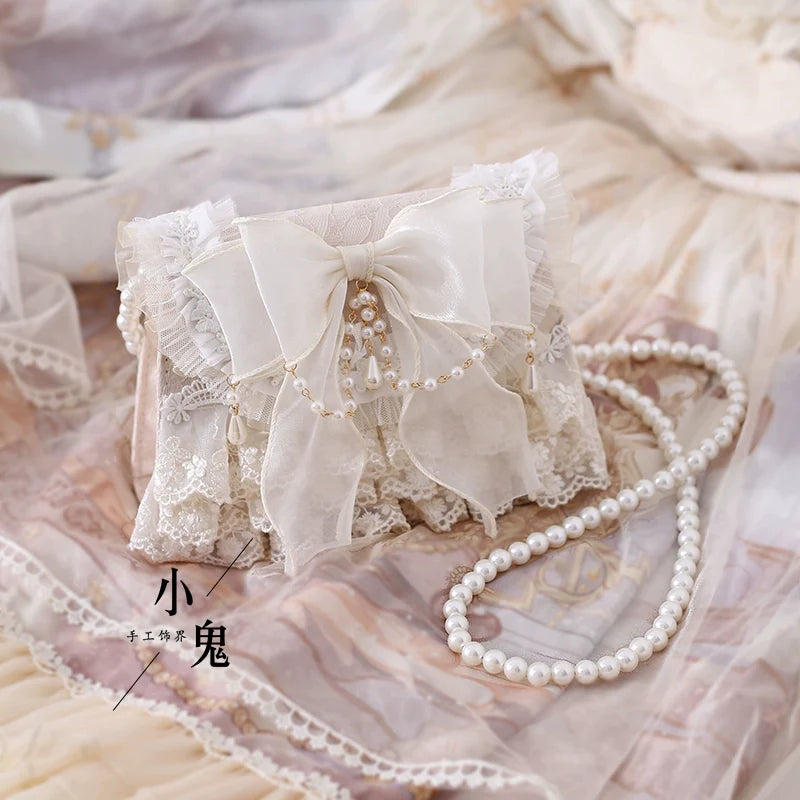 Elegant Lolita Handbag Ivory Tea Party Lolita Bag - image 12