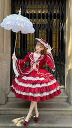 Eternal France Doll - Classic Lolita Doll-like OP Dress and Accessories - image 14