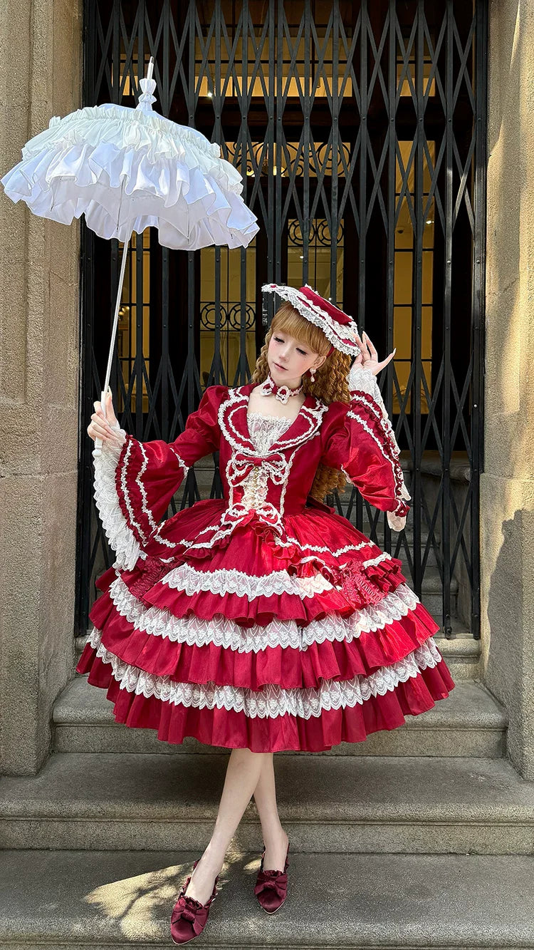 Eternal France Doll - Classic Lolita Doll-like OP Dress and Accessories - image 14