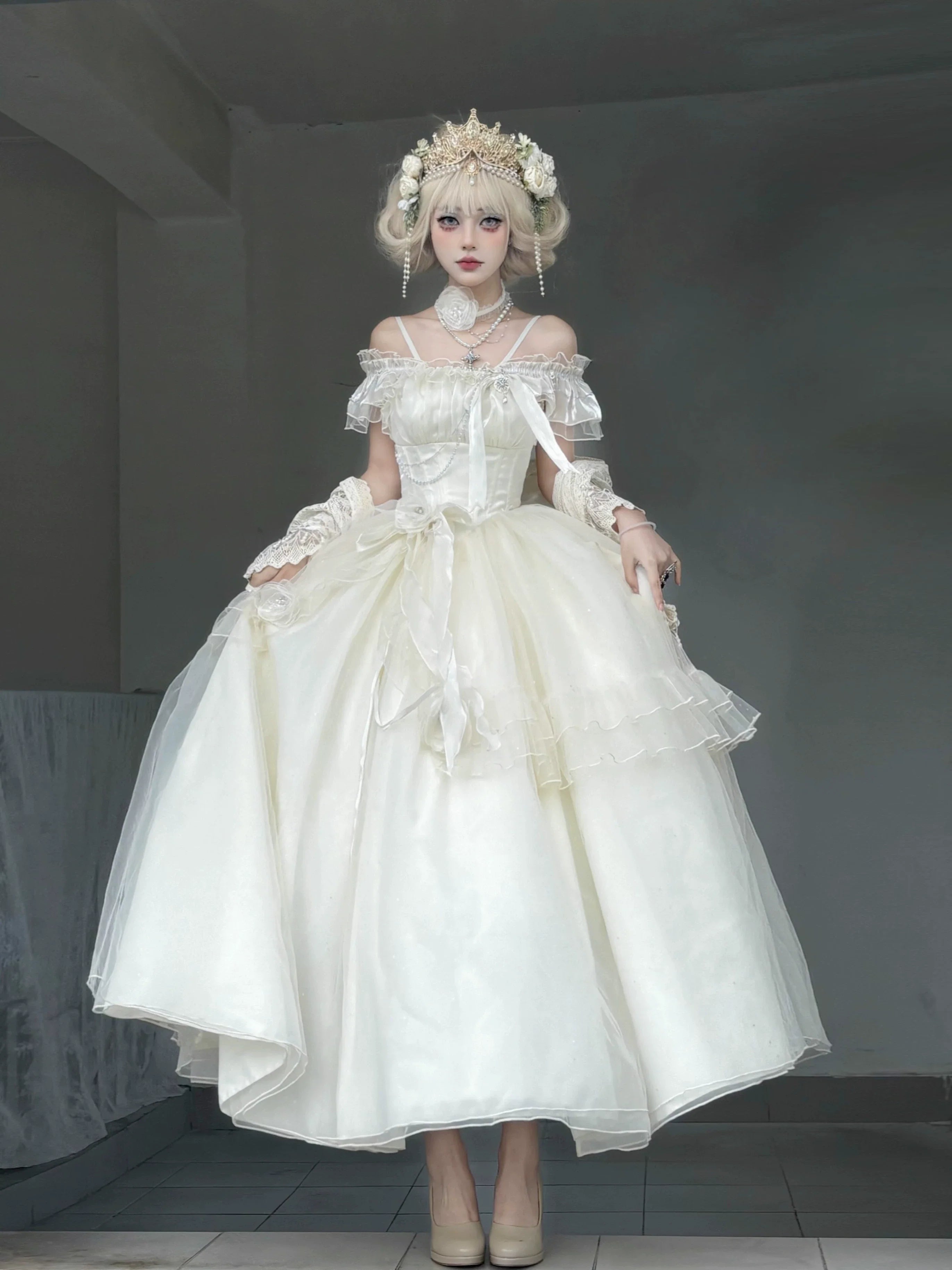 Milky Way - Brilliant Princess Lolita Prom Dress Multicolors Long Dress - image 10