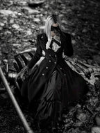 Downfall Dawn - Gothic Double-Breasted Lolita Coat - image 4