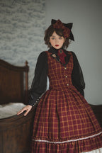 Rose - Elegant Lolita Fishbone Grid Skirt Customized - image 19