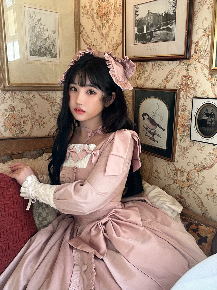 Annie's Gift - Elegant Velvet Lolita OP Dress - image 4