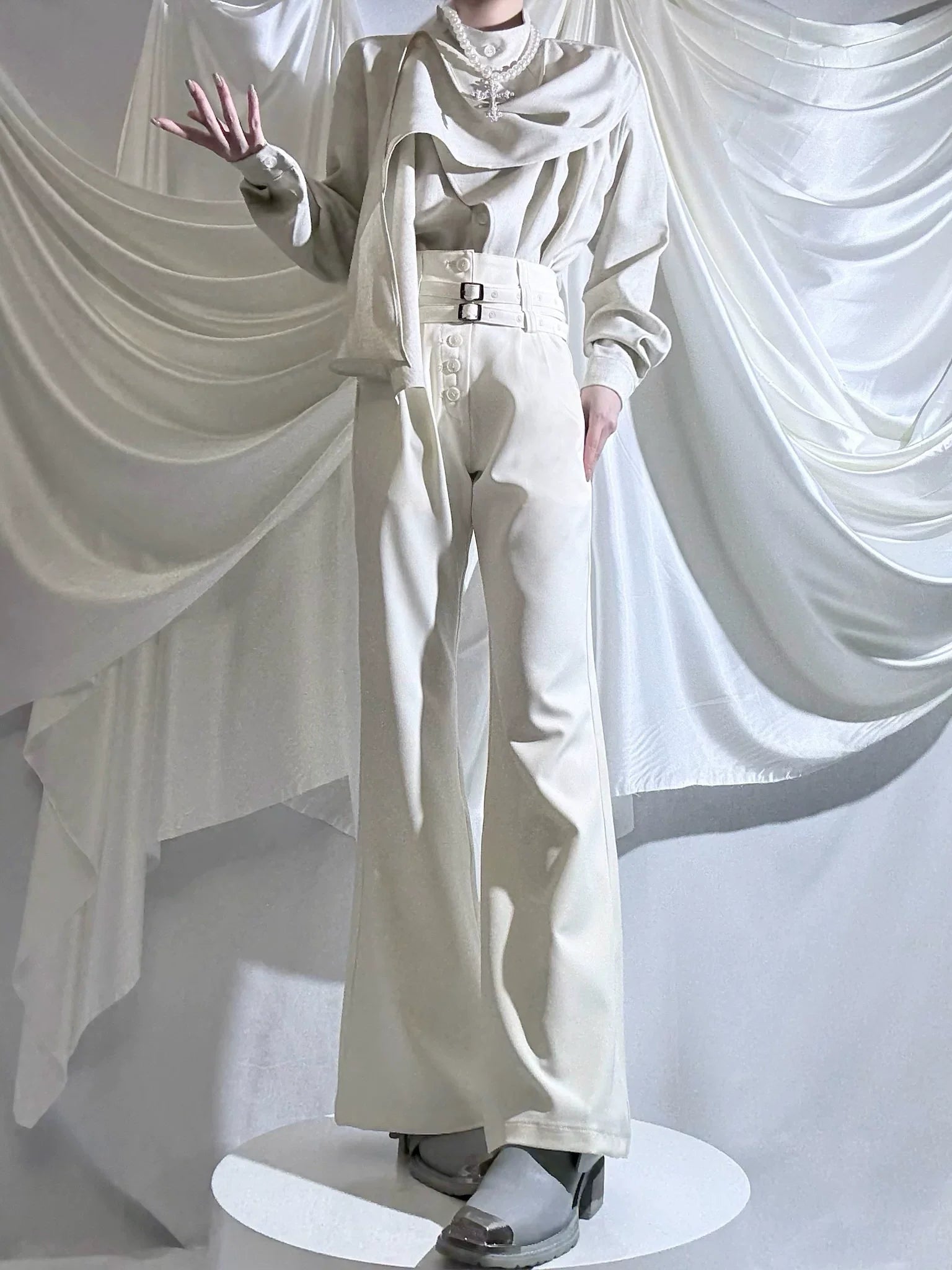 Winter Ouji Fshion Shirt & Pants, Cowl Neck Style - image 5