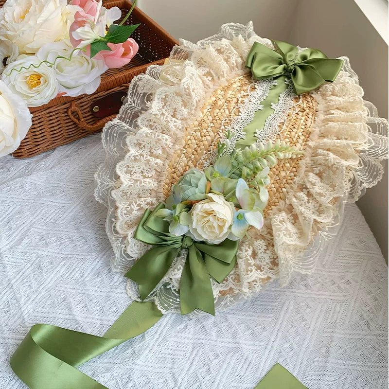 Green Grape - Embroidered Country Lolita OP Dress, Tiered JSK and Accessories - image 36