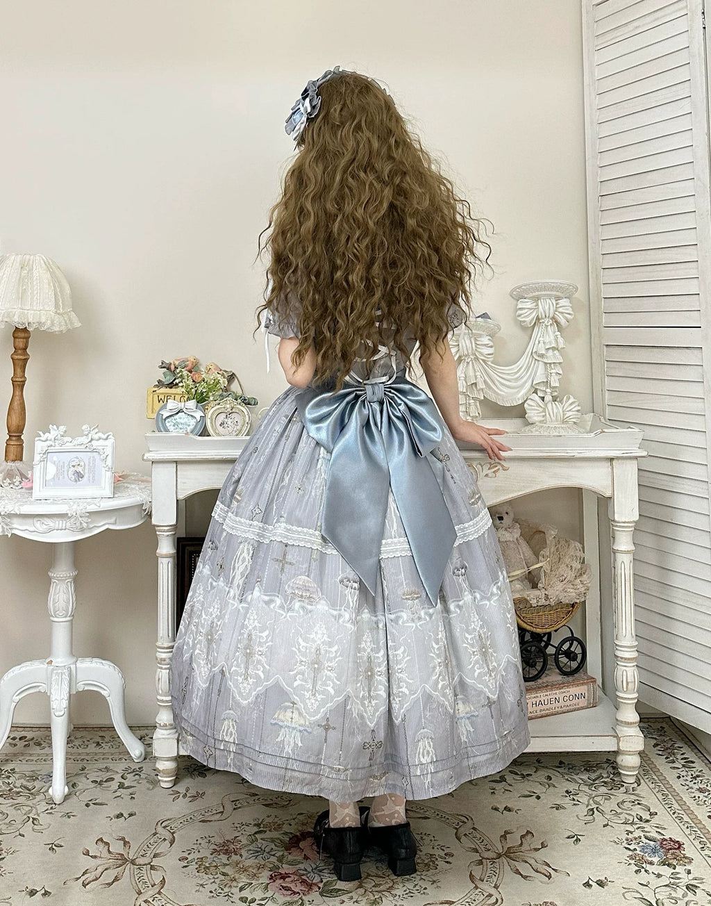Moonlit Sea Realm - Classic Lolita OP, JSK and Accessories Collection - image 6