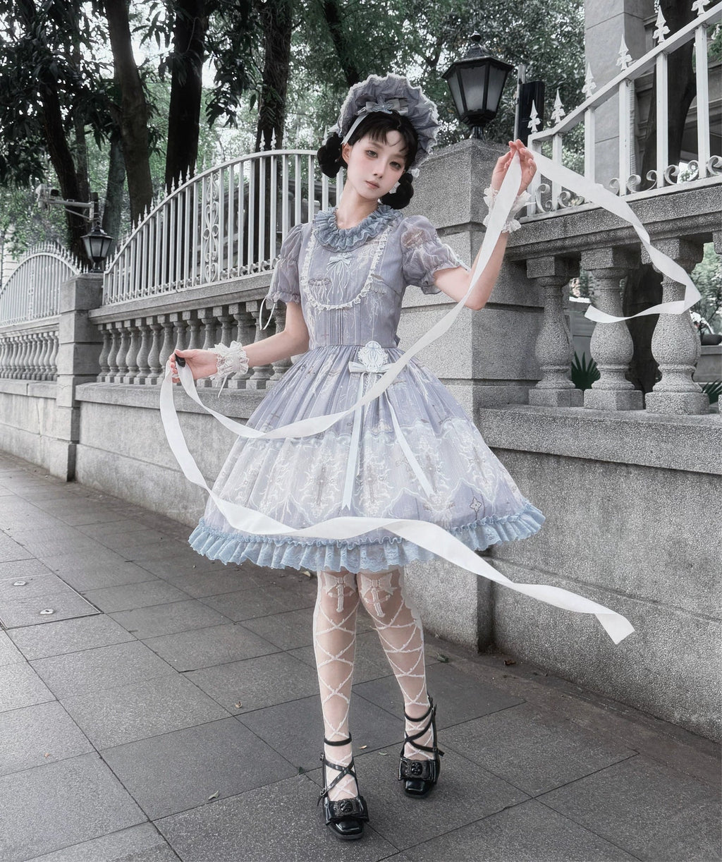Moonlit Sea Realm - Classic Lolita OP, JSK and Accessories Collection - image 12